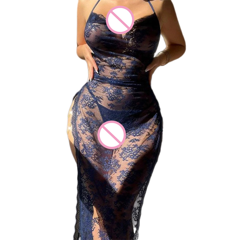 Embroidery Lace - Seksi Erotik Set Kadın Dantel Gece