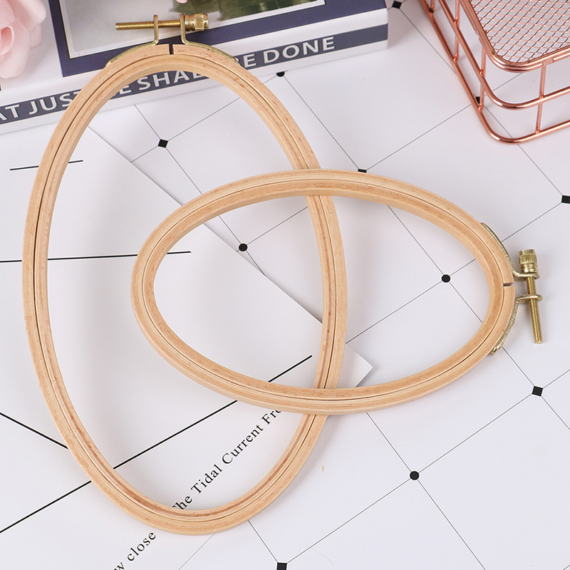 Embroidery Hoop Square - Bambu gergef çerçeve Oval gergef halka