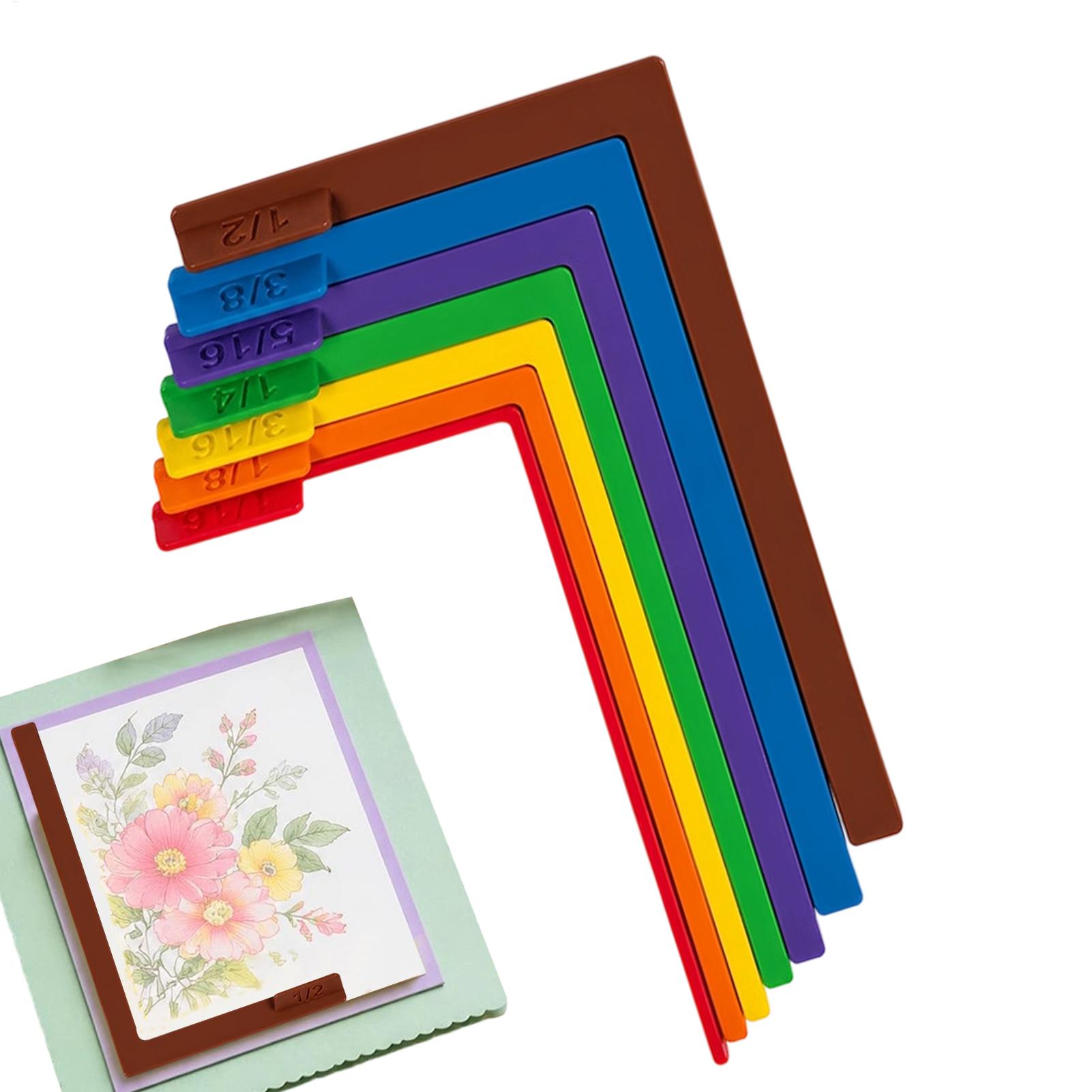 Embroidery Guide Paper - 7 adet Kağıt İşleme Hizalama Kılavuzu