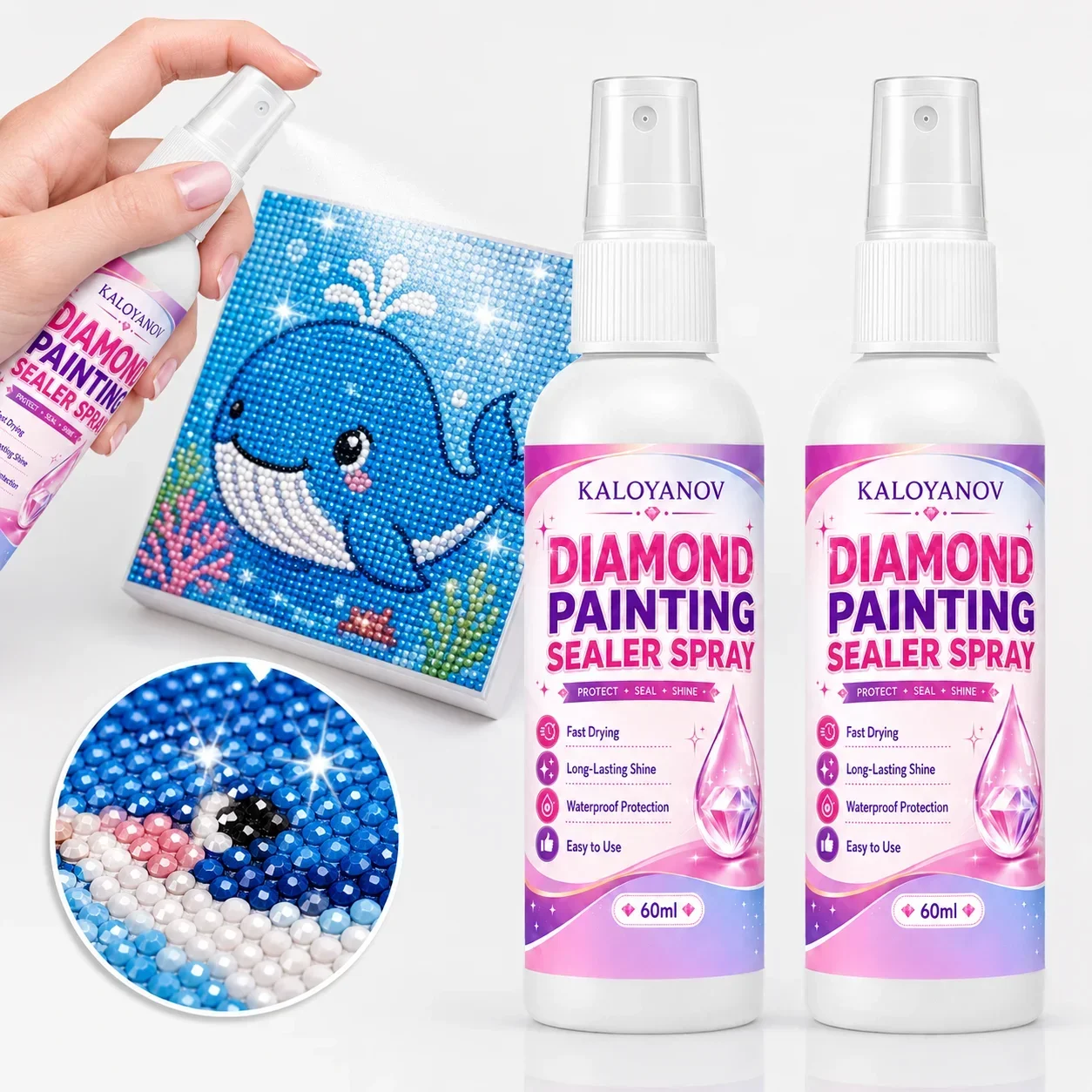 Embroidery Details - 5D Elmas Boyama Spreyi 60ML, Hızlı