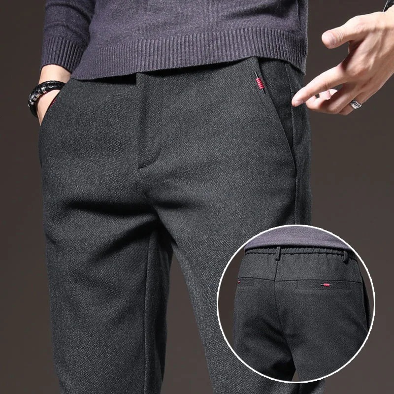Embroidery Jersey - İlkbahar sonbahar günlük erkek pantolonları iş