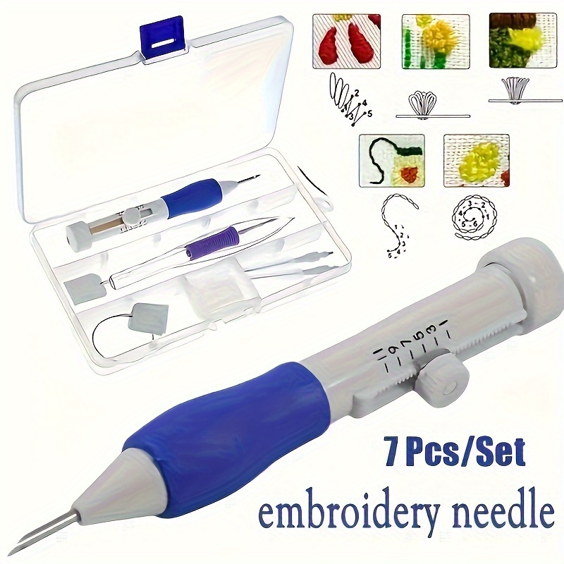 Embroidery Service - 7 Parçalı Nakış İğnesi Dikiş Aleti