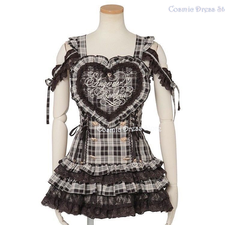 Embroidery Lace - Tatlı Sevimli Lolita İki Parçalı Takım