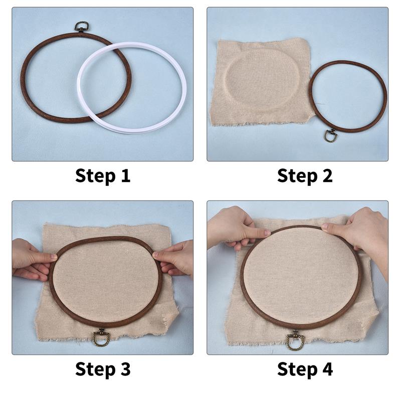 Yuvarlak Oval ahşap renk gerge - Embroidery Hoop Square incelemesi ve fiyatı