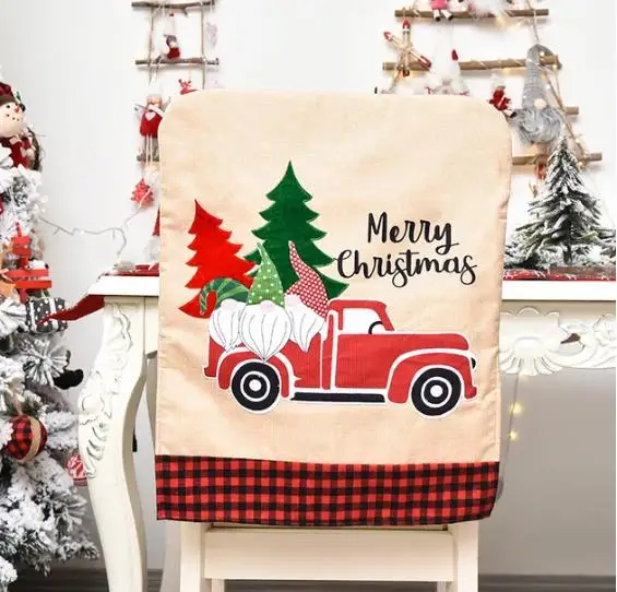 4/6/8 adet Noel Sandalye Kapak - Embroidery Xmas Decorations incelemesi ve fiyatı