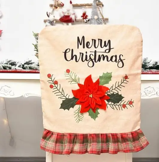 4/6/8 adet Noel Sandalye Kapak - Embroidery Xmas Decorations incelemesi ve fiyatı