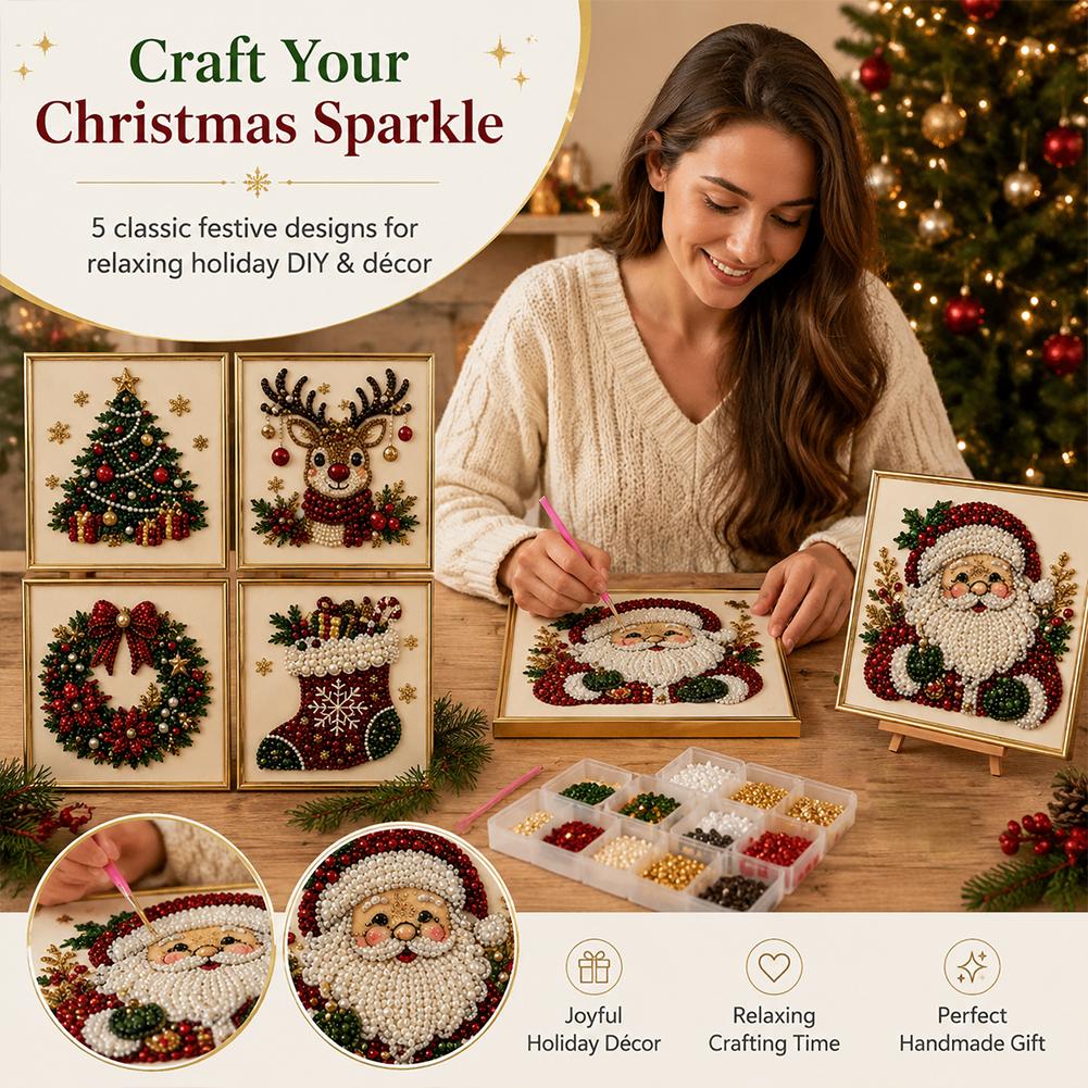 Noel Baba İnci Sanatı DIY Kiti - Embroidery Xmas Decorations incelemesi ve fiyatı