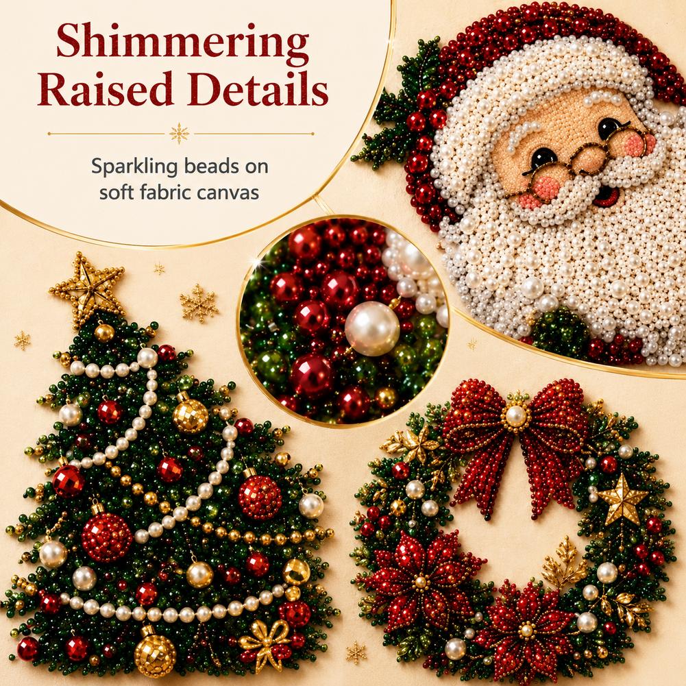 Noel Baba İnci Sanatı DIY Kiti - Embroidery Xmas Decorations incelemesi ve fiyatı
