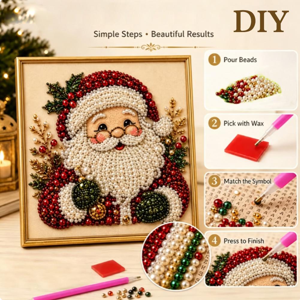 Noel Baba İnci Sanatı DIY Kiti - Embroidery Xmas Decorations incelemesi ve fiyatı