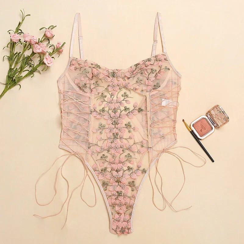 Kadınlar Seksi İç Giyim Bodysu - Embroidery Lace incelemesi ve fiyatı