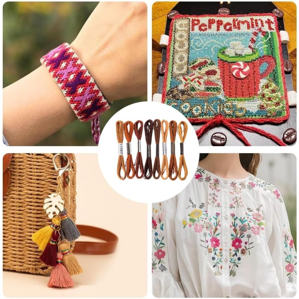 8 iplikçik 6 telli kahverengi  - Embroidery Stitch incelemesi ve fiyatı