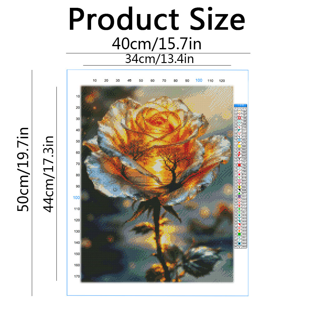 11CT Nakış Kiti Gül Çiçek Çapr - Embroidery Guide Paper incelemesi ve fiyatı