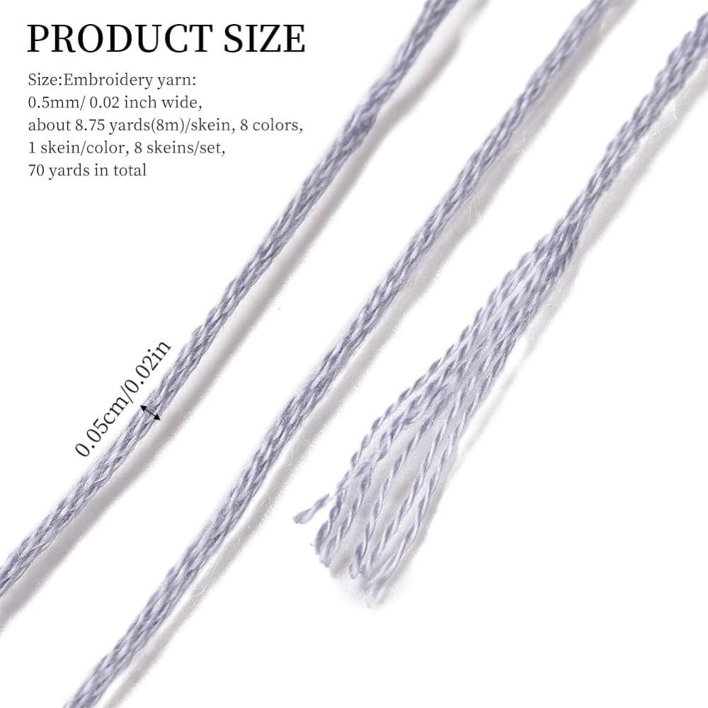 8 Skeins 70 Metre Gri Dostluk  - Embroidery Stitch incelemesi ve fiyatı