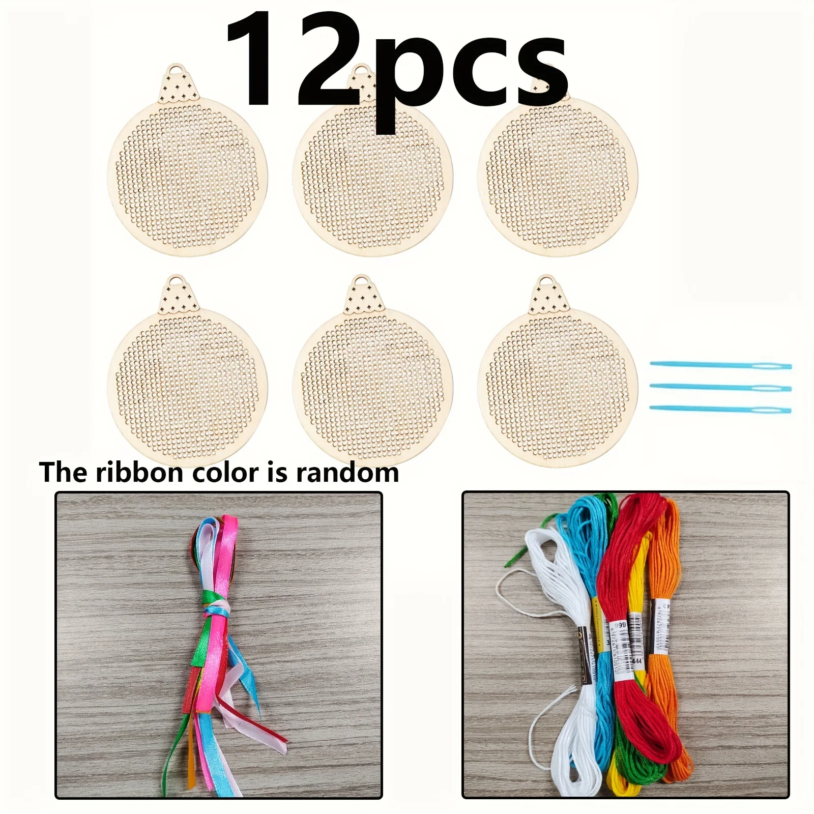12 adet Noel Çapraz Dikiş Deli - Embroidery Xmas Decorations incelemesi ve fiyatı