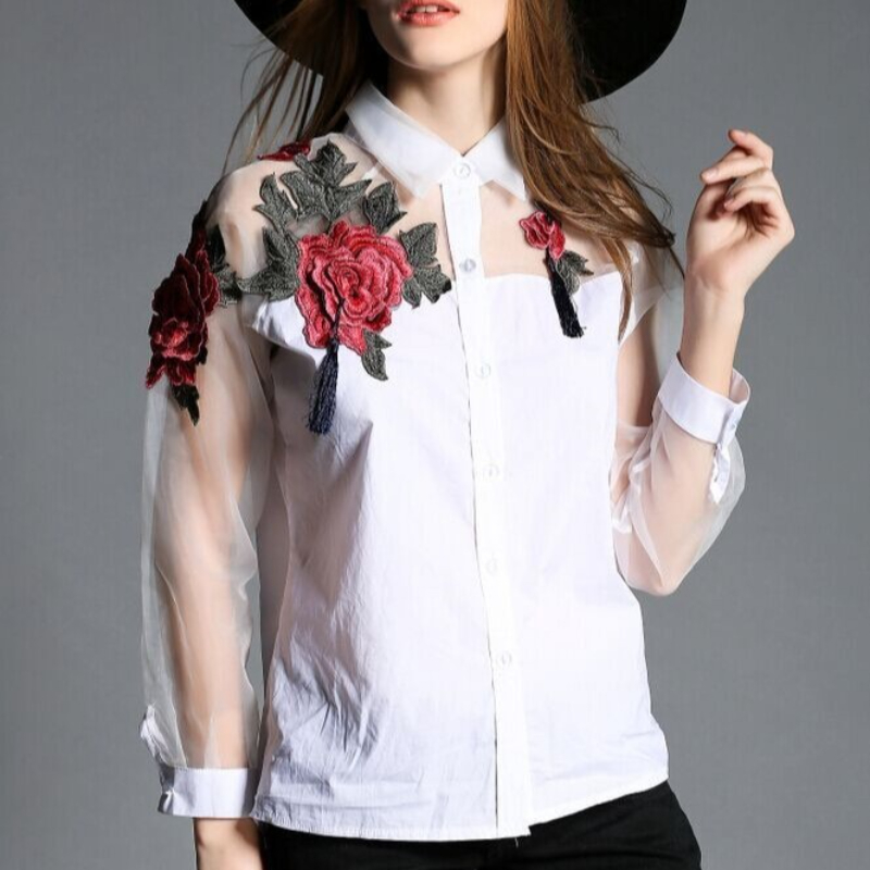 Kadın Modası Çiçek Nakışlı Şif - Embroidery Jersey incelemesi ve fiyatı