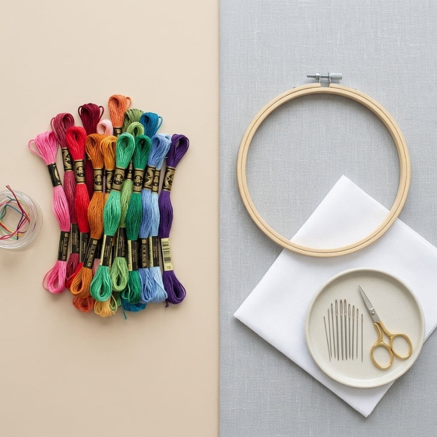 100 Renk Pamuklu DMC Kanaviçe  - Embroidery Stitch incelemesi ve fiyatı